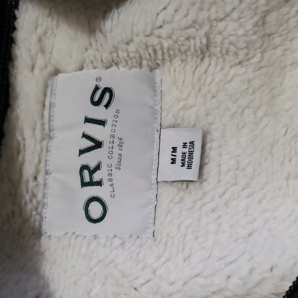 Orvis Mens Brown 1/4 Zip Pullover sweater - Picture 7 of 10